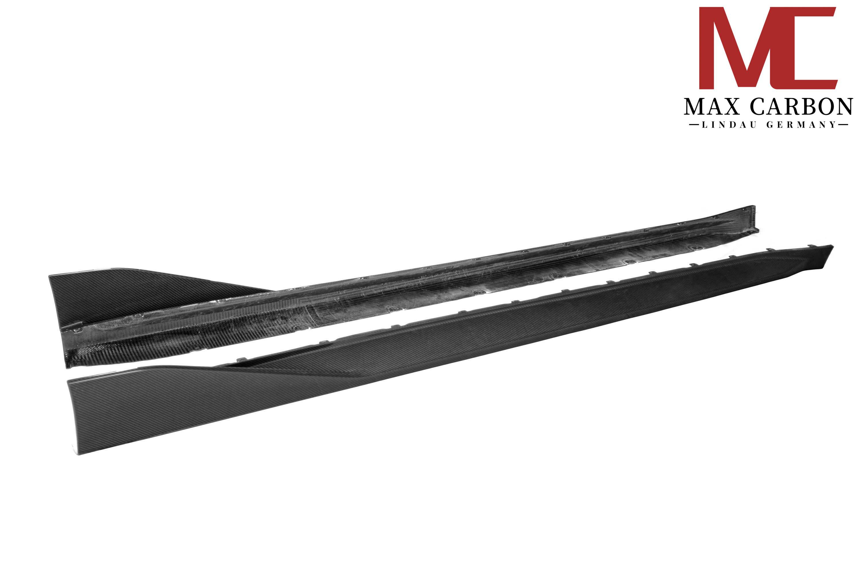 Dry Carbon Seitenschweller für BMW M4 G82 G83 mit Teiletypgenehmigung (TTG)   Max Carbon