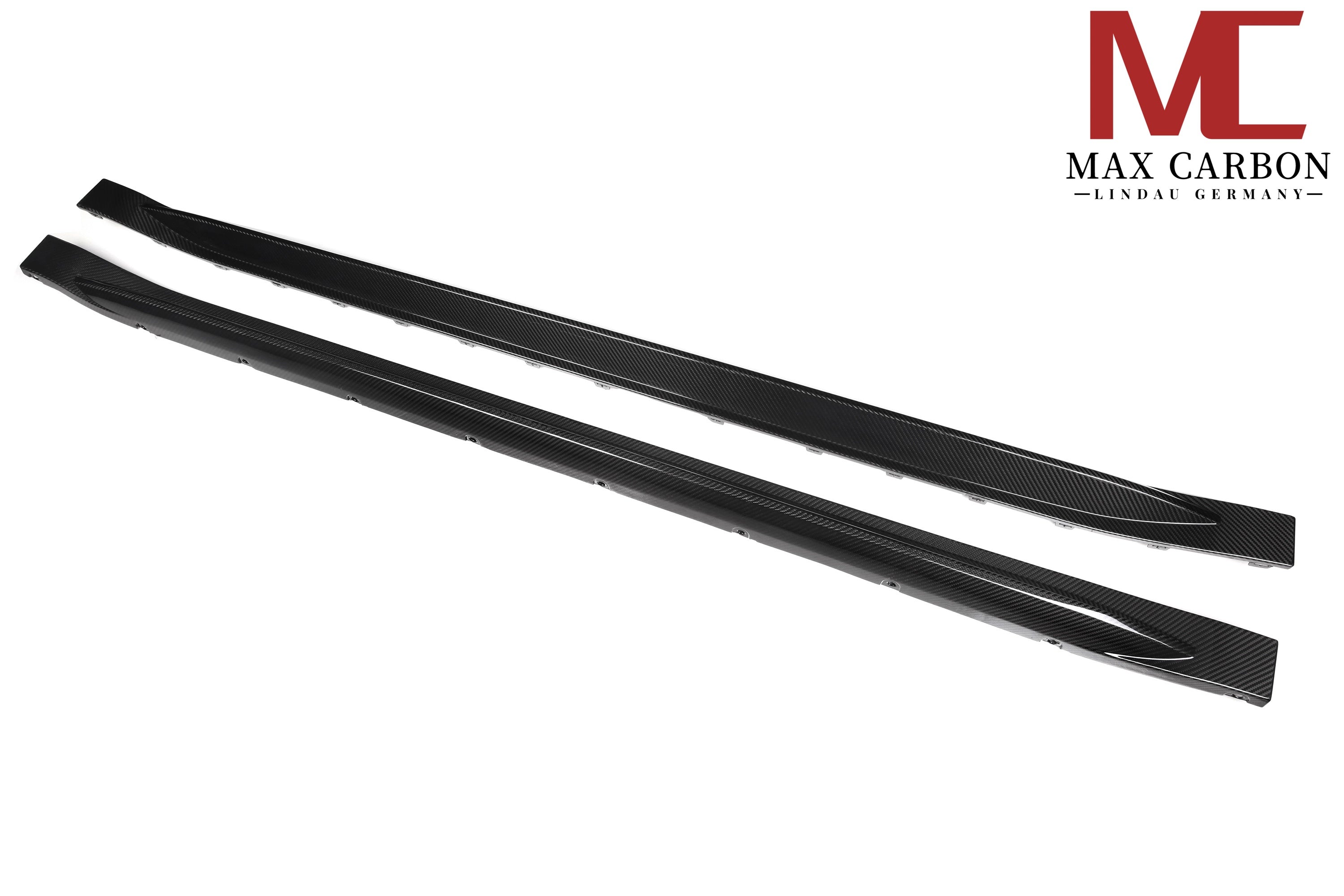 Dry Carbon Seitenschweller "OEM Style" für BMW M3 G80 G81 mit Teiletypgenehmigung (TTG)   Max Carbon
