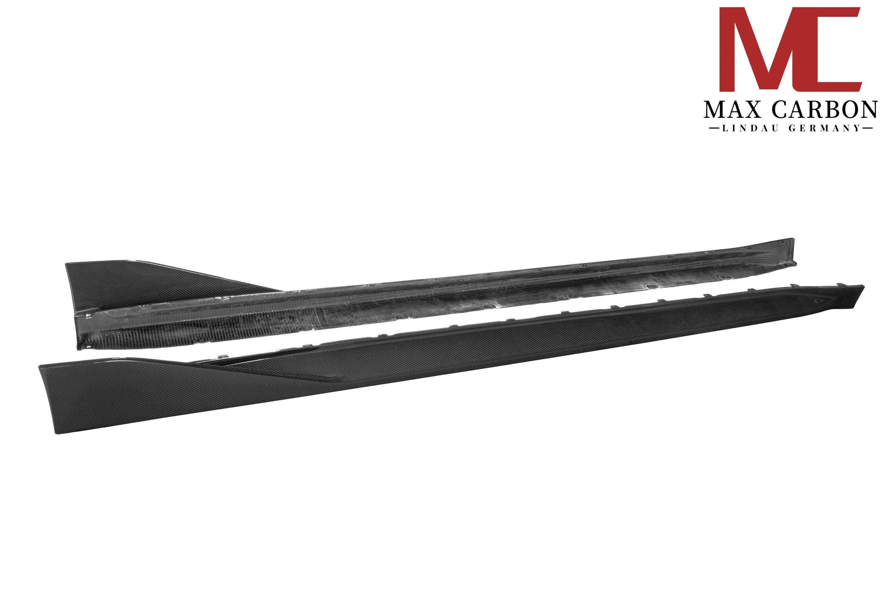 Dry Carbon Seitenschweller für BMW M3 G80 G81 mit Teiletypgenehmigung (TTG)   Max Carbon