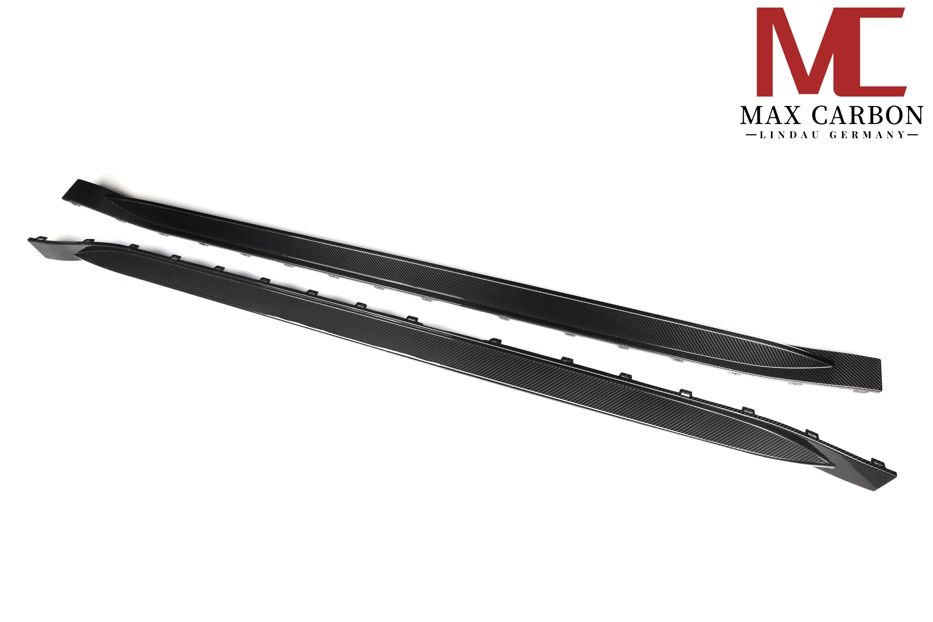 Dry Carbon Seitenschweller "OEM Style" für BMW M3 G80 G81 mit Teiletypgenehmigung (TTG)   Max Carbon