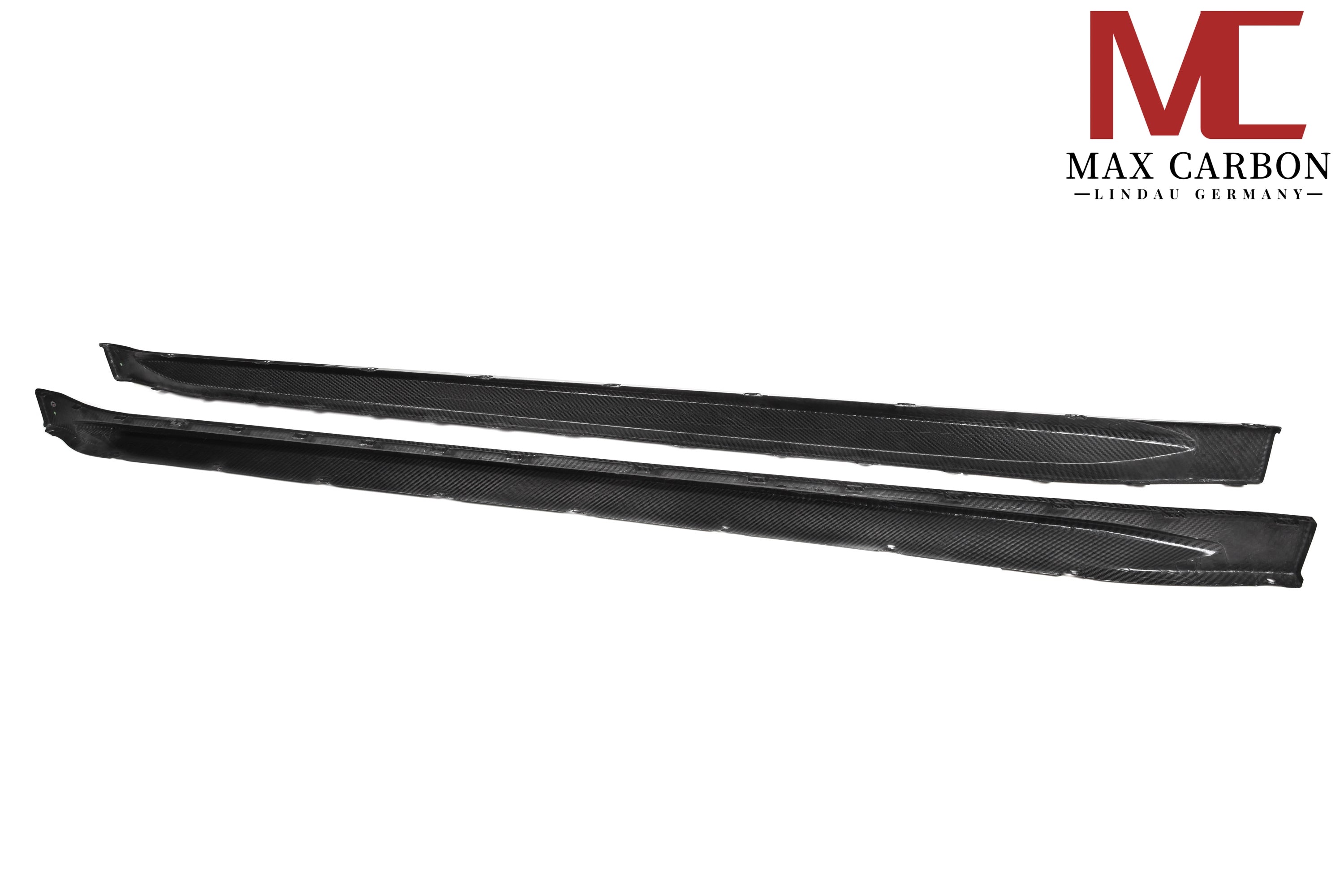 Dry Carbon Seitenschweller "OEM Style" für BMW M3 G80 G81 mit Teiletypgenehmigung (TTG)   Max Carbon