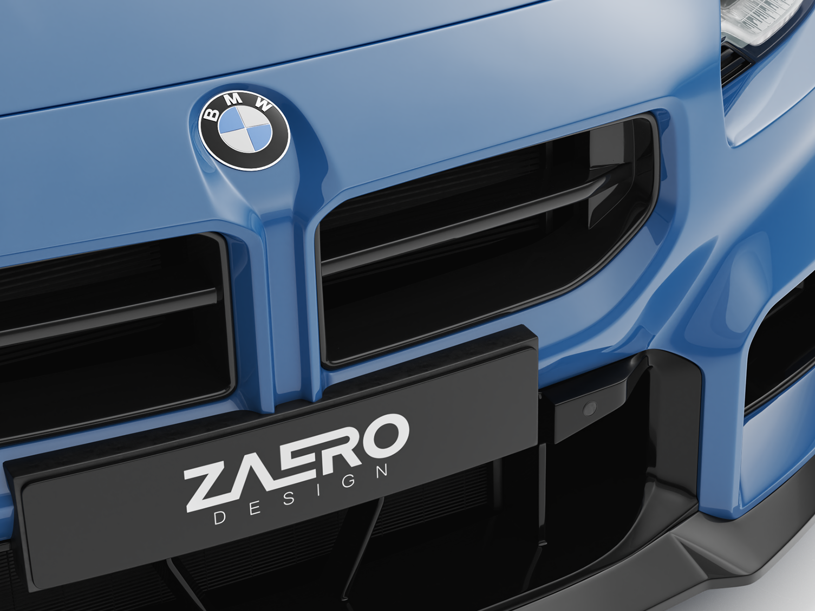 Zaero Design EVO-S Frontgrill passend für BMW M2 G87 – Frontansicht