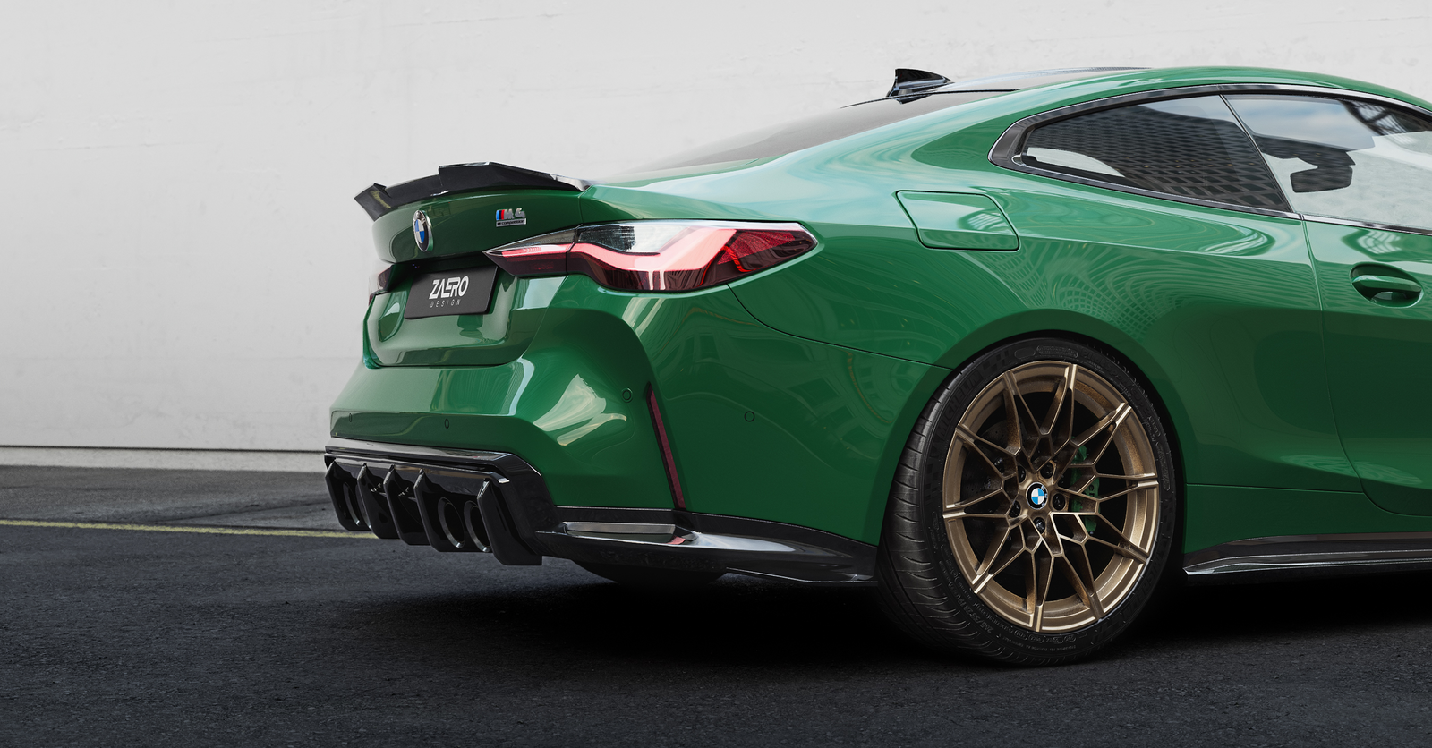 EVO-S Diffusor passend für BMW M3 M4 G8X in Glanzschwarz