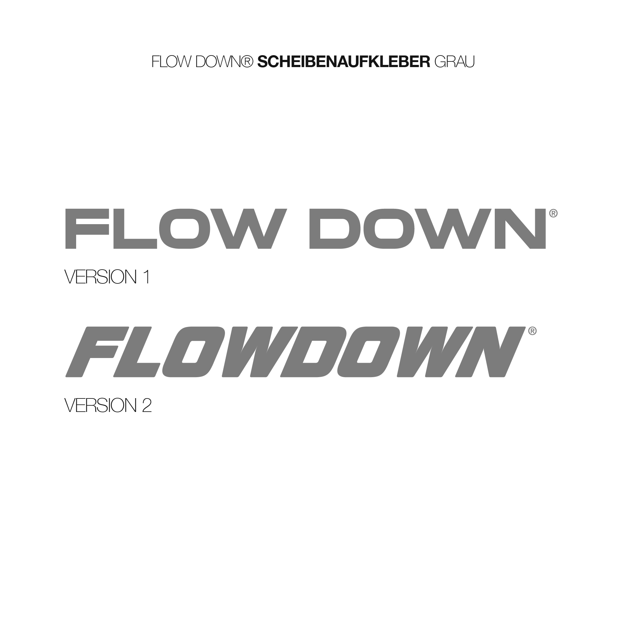 FLOW DOWN® Scheibenaufkleber   FLOW DOWN®