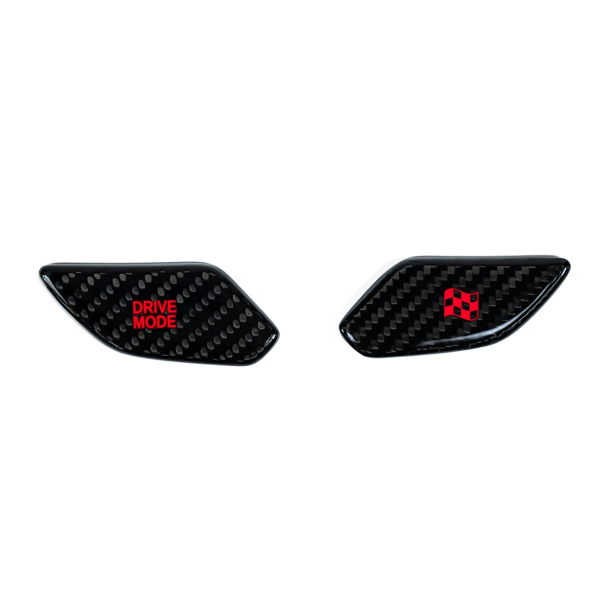 NTECHNIKS Carbon Drive Mode Buttons für Hyundai I20N/I30N/Kona N  Carbon-Rot NTECHNIKS