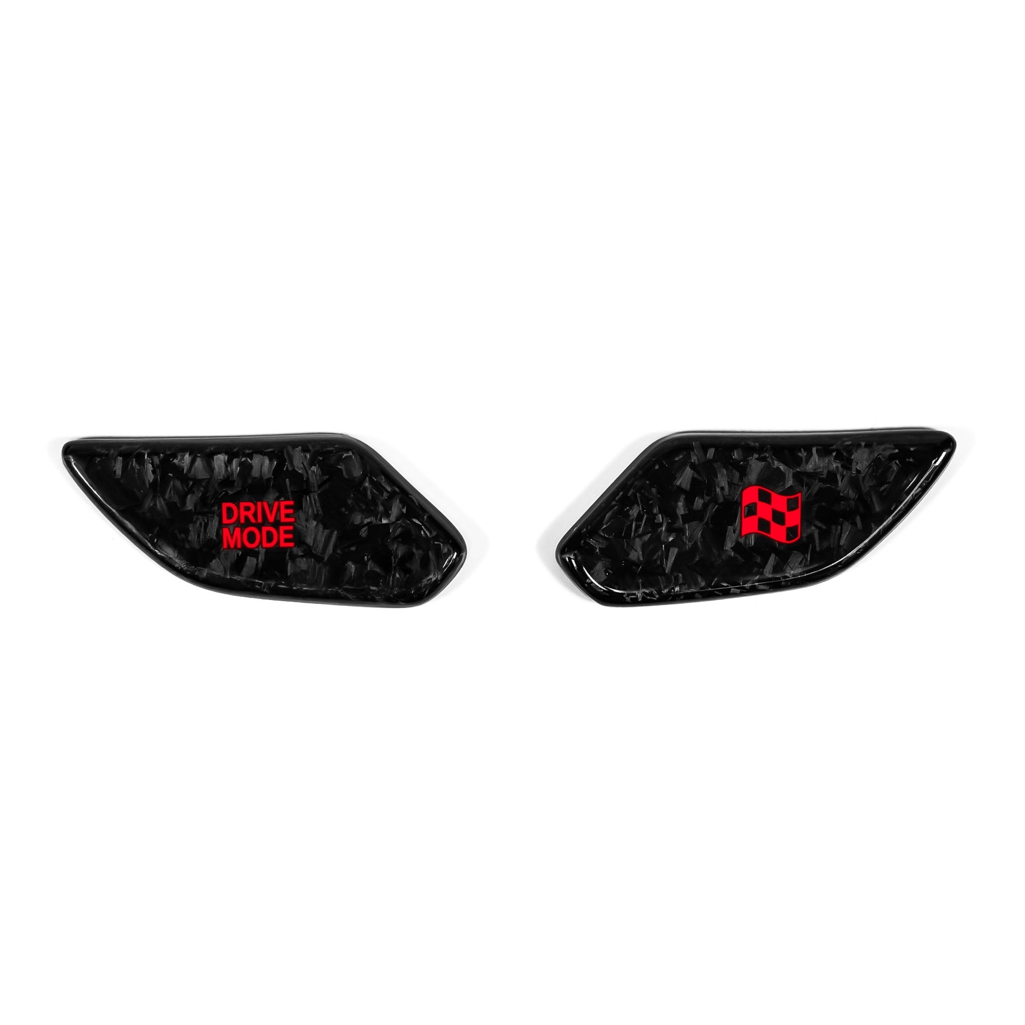 NTECHNIKS Carbon Drive Mode Buttons für Hyundai I20N/I30N/Kona N  Forged-Carbon-Rot NTECHNIKS