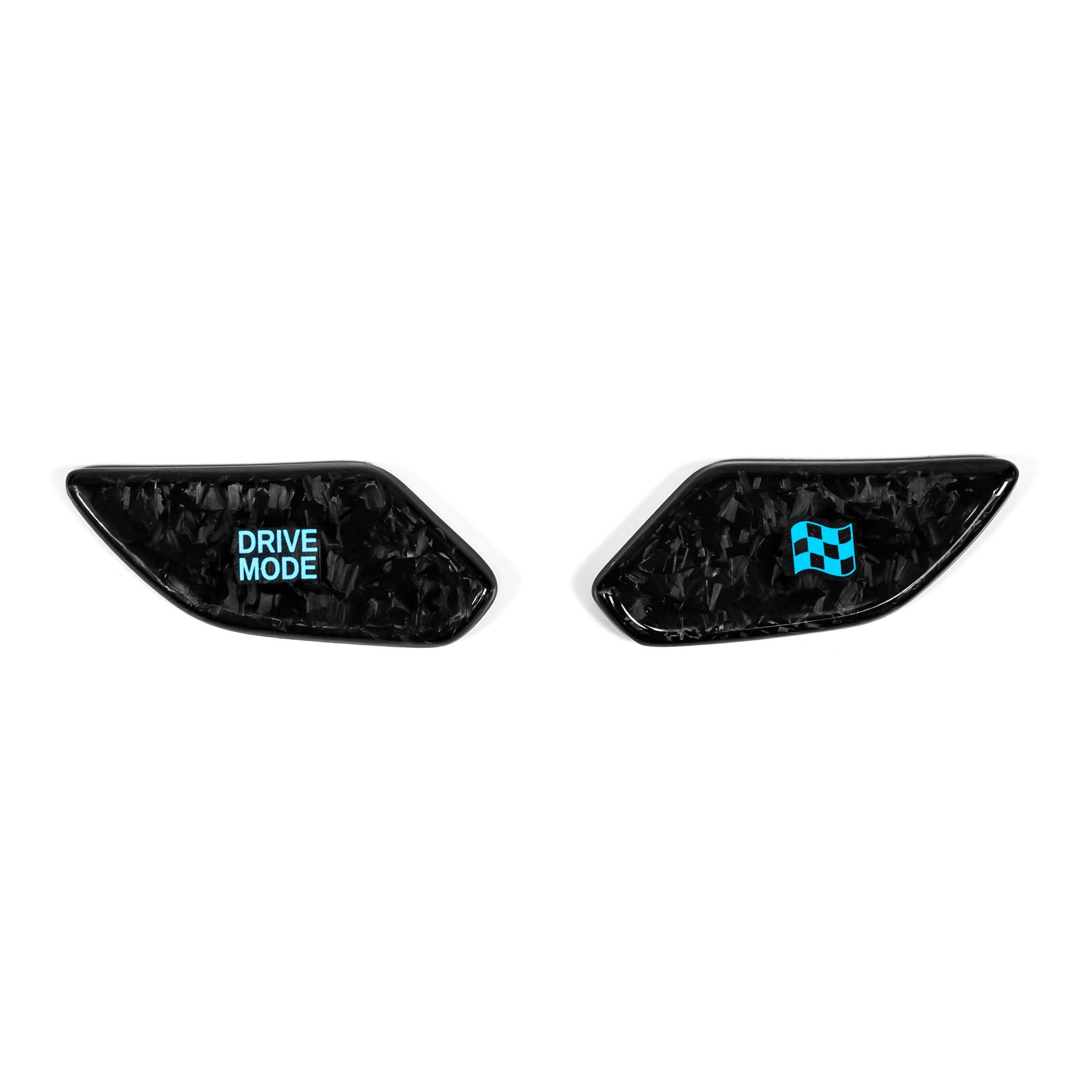 NTECHNIKS Carbon Drive Mode Buttons für Hyundai I20N/I30N/Kona N  Forged-Carbon-Blau NTECHNIKS