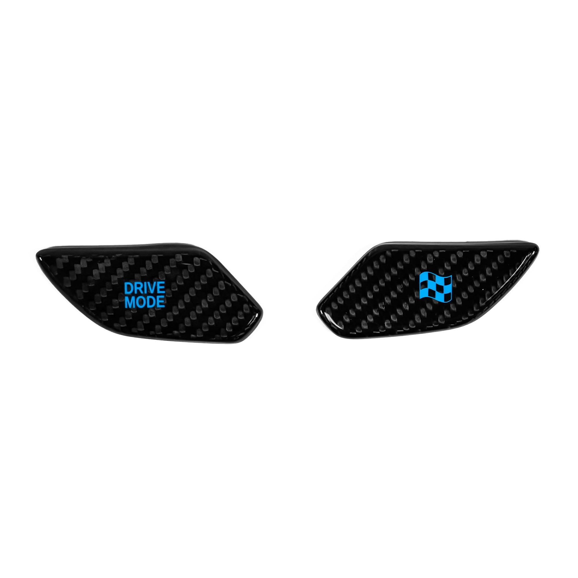 NTECHNIKS Carbon Drive Mode Buttons für Hyundai I20N/I30N/Kona N  Carbon-Blau NTECHNIKS