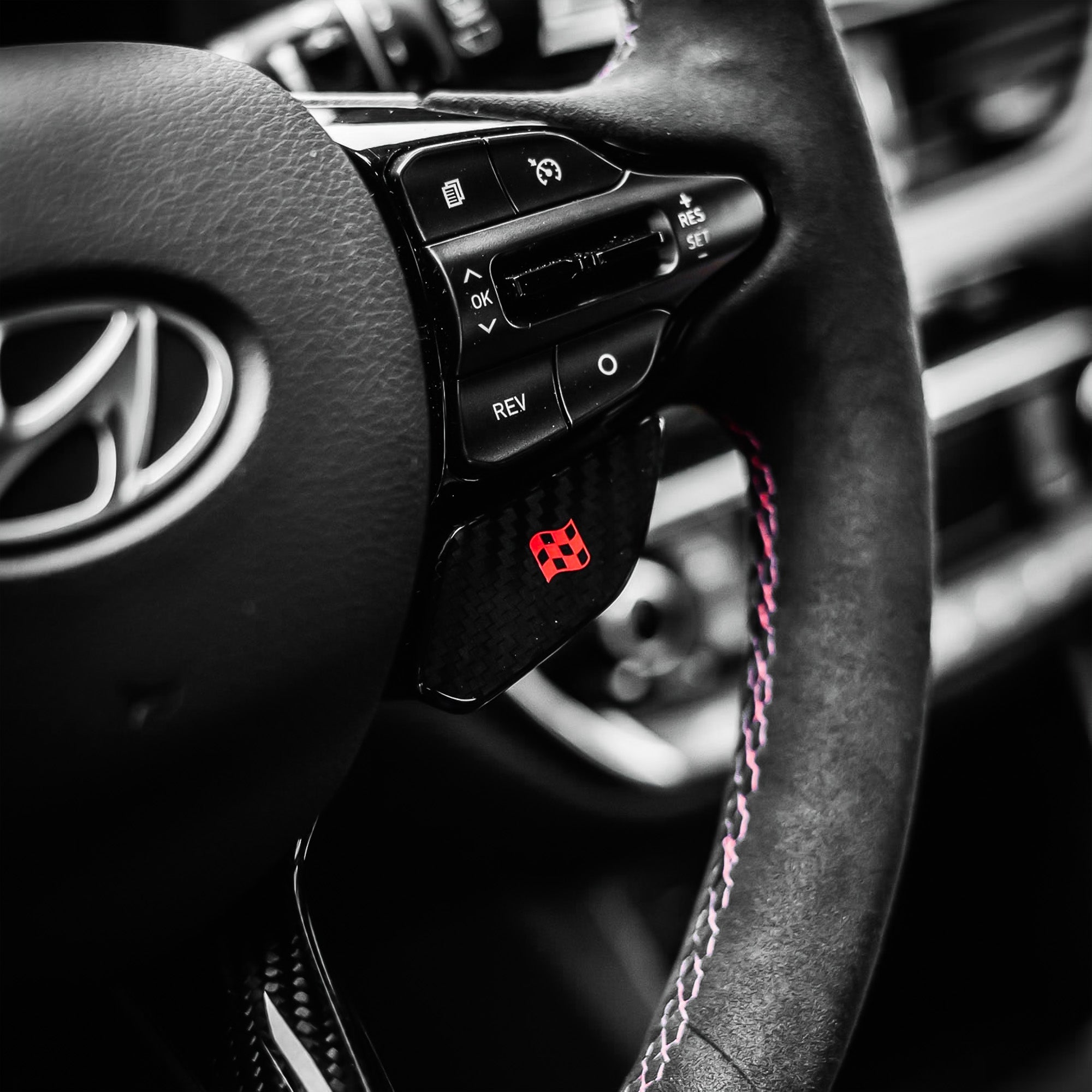 NTECHNIKS Carbon Drive Mode Buttons für Hyundai I20N/I30N/Kona N   NTECHNIKS