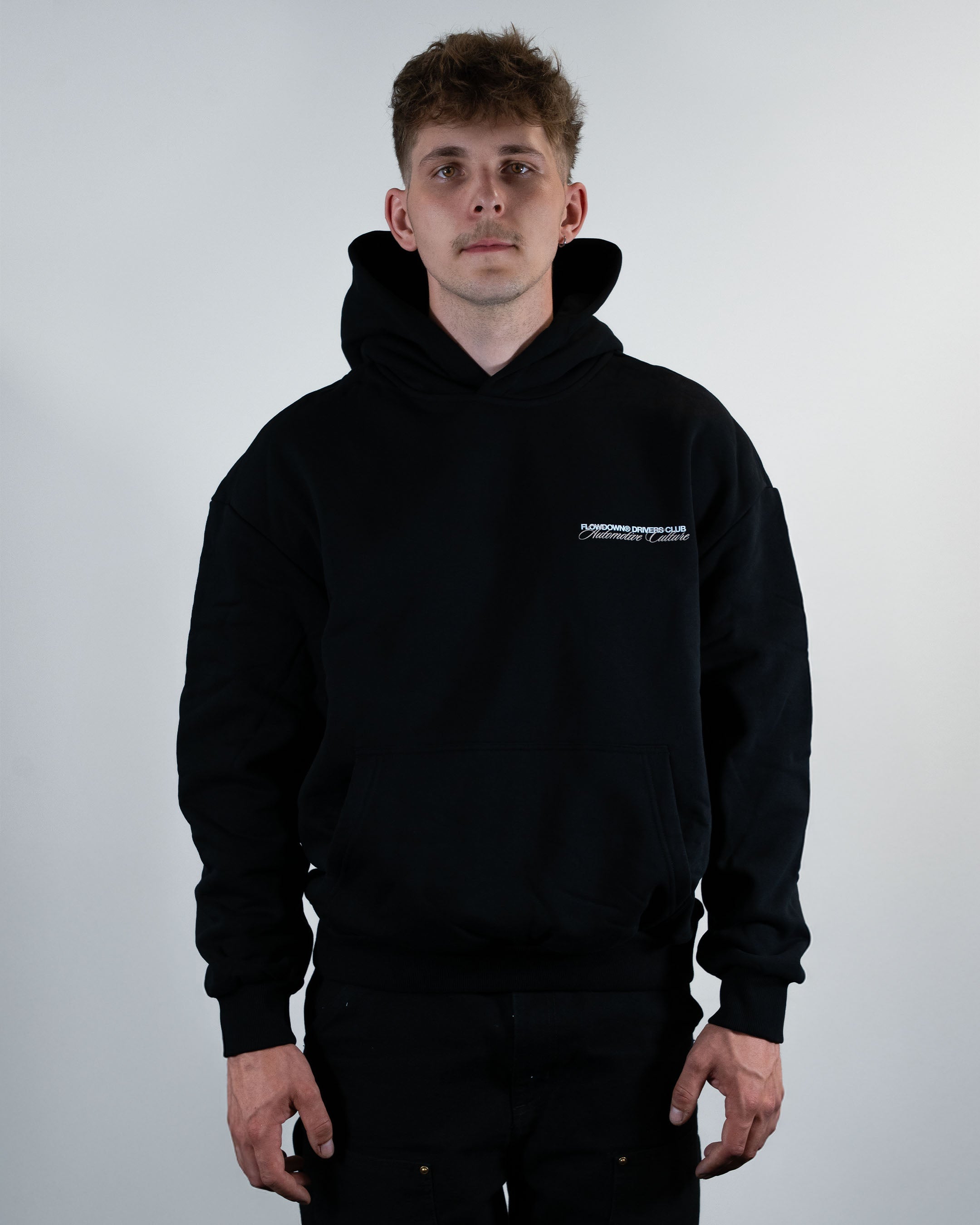 FLOW DOWN® DRIVERS CLUB Oversize Hoodie 500gsm   FLOW DOWN®