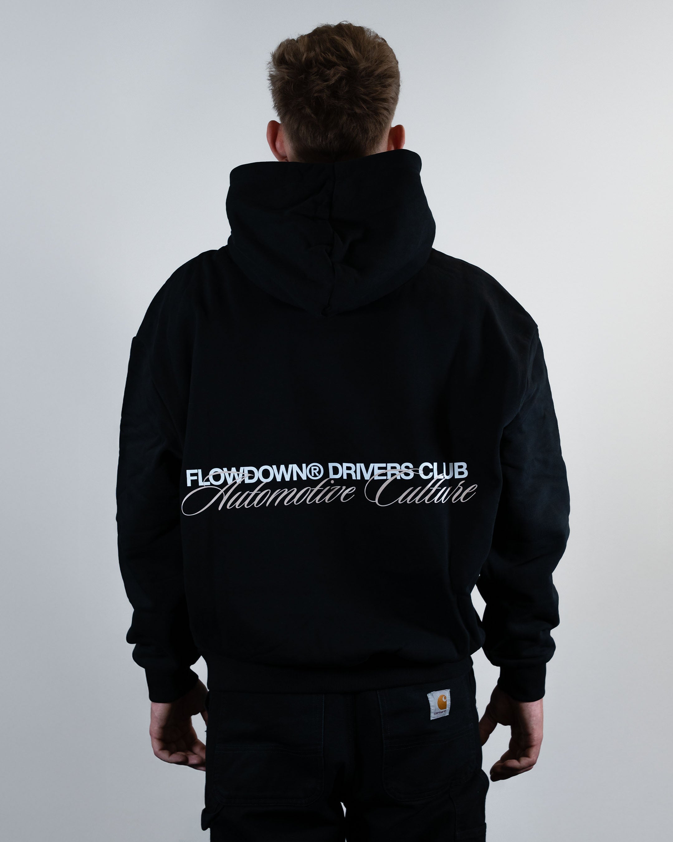 FLOW DOWN® DRIVERS CLUB Oversize Hoodie 500gsm   FLOW DOWN®