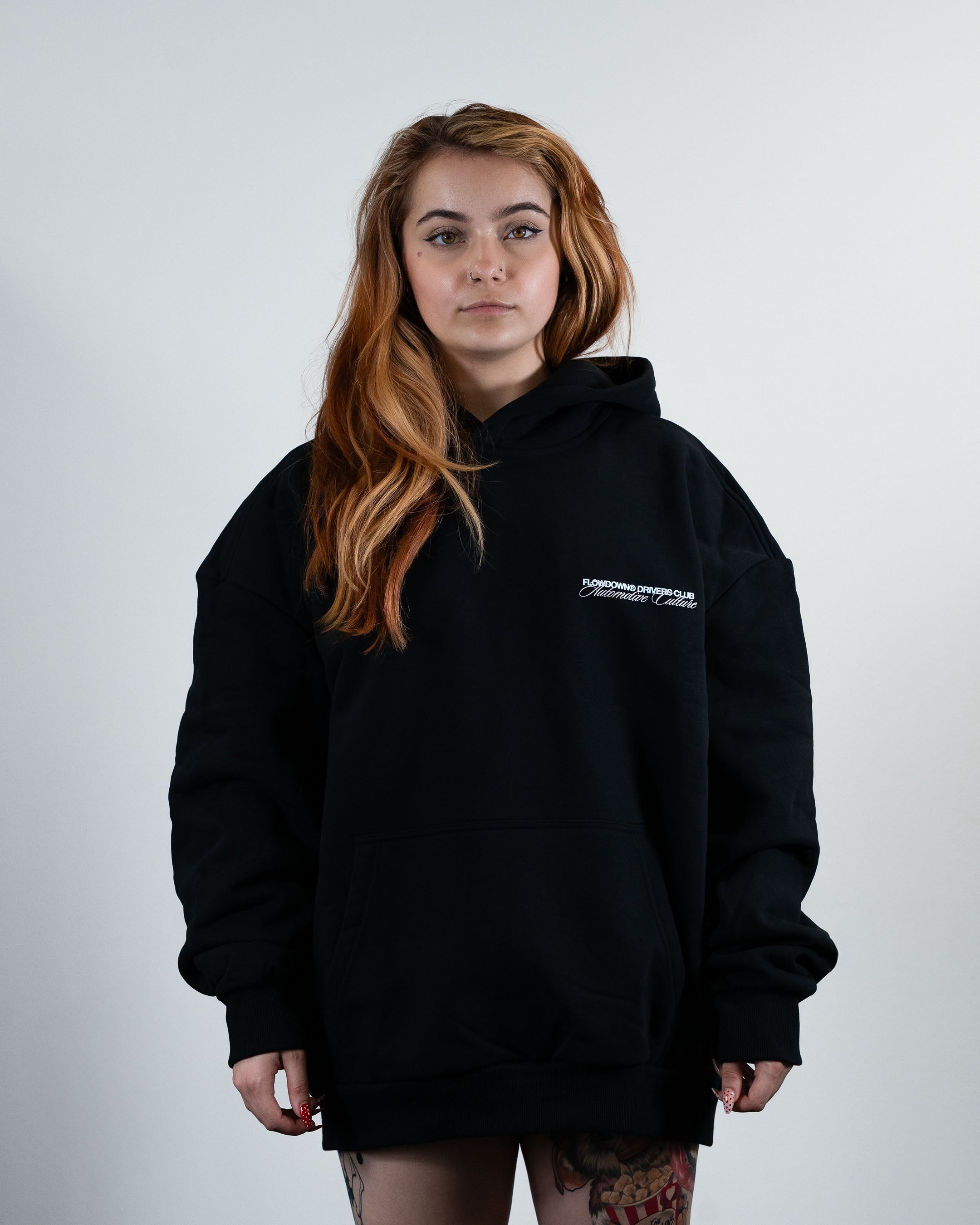 FLOW DOWN® DRIVERS CLUB Oversize Hoodie 500gsm   FLOW DOWN®