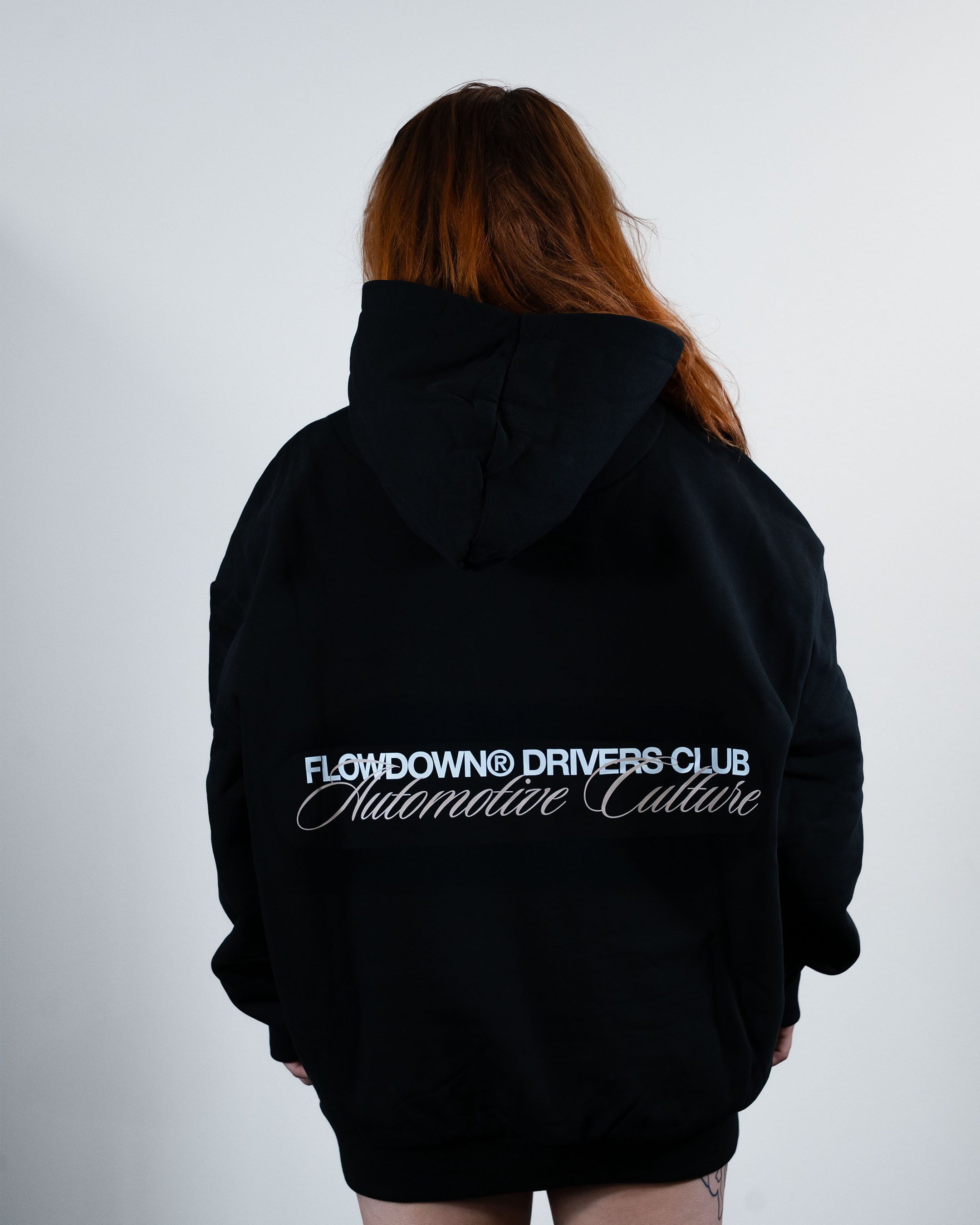 FLOW DOWN® DRIVERS CLUB Oversize Hoodie 500gsm   FLOW DOWN®
