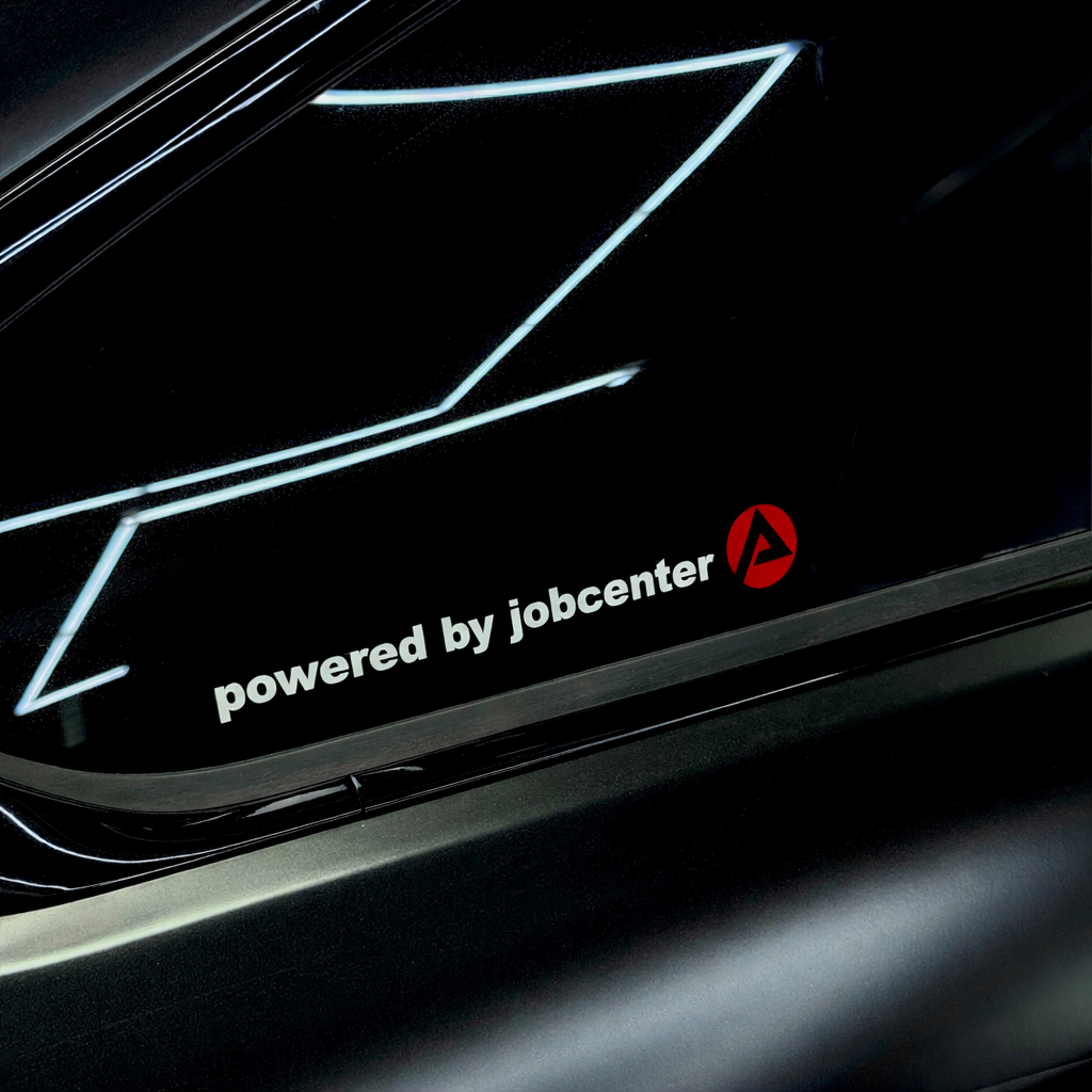 POWERED BY JOBCENTER STICKER   FLOW DOWN®