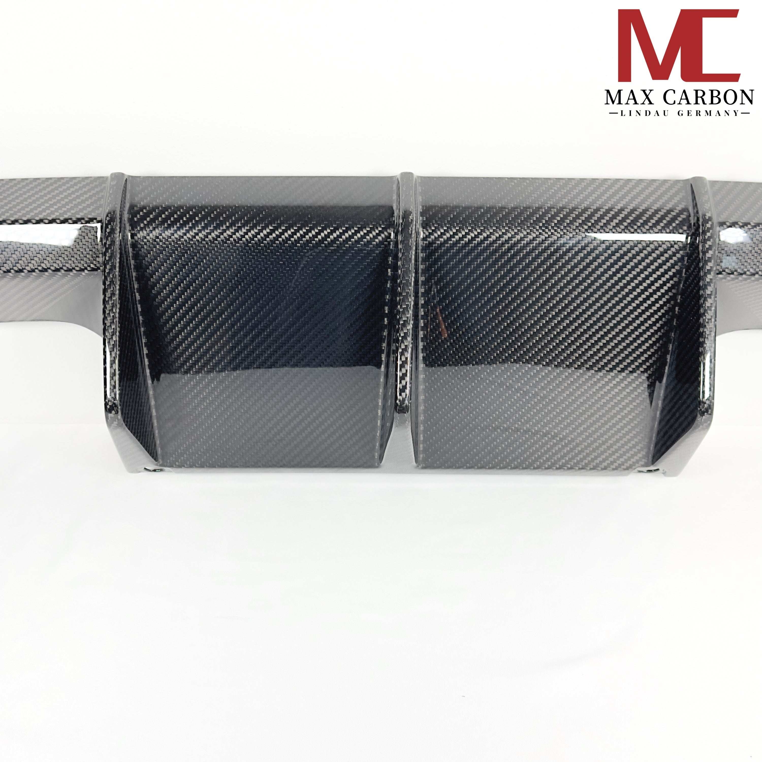 Dry Carbon Heckdiffusor "Performance Style" für BMW M3 G80 G81 / M4 G82 G83 mit Teiletypgenehmigung (TTG)   Max Carbon