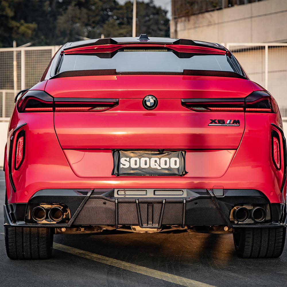 Dachtkanten SQ Style Spoiler passend für BMW X6M F96 / X6 G06 inkl. Pre-LCI und LCI   Sooqoo