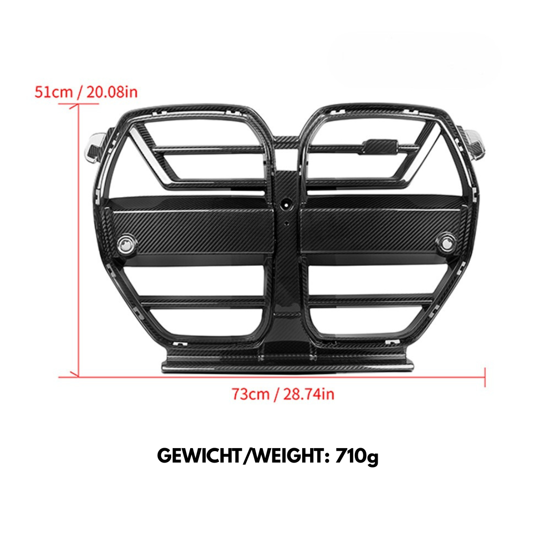 Frontgrill Nieren SQ- "A-Style" mit ACC passend für BMW M3 (G80 G81) & M4 (G82 G83)   Sooqoo