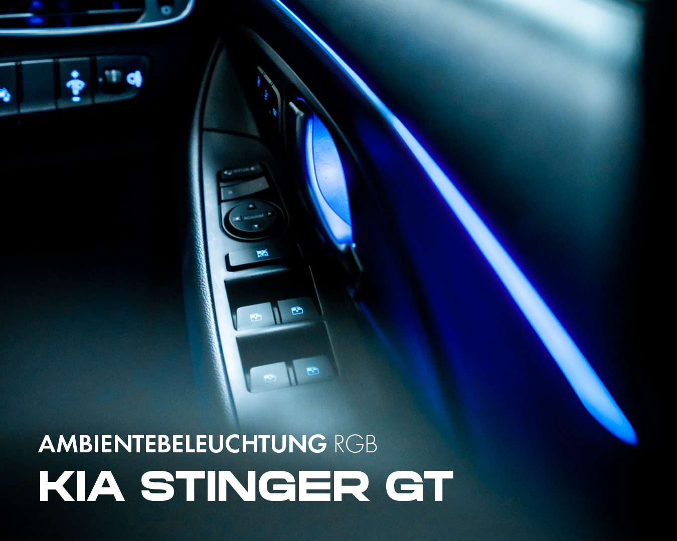 FLOW DOWN® Ambientebeleuchtung 2.0 Nachrüstung Kia Stinger GT