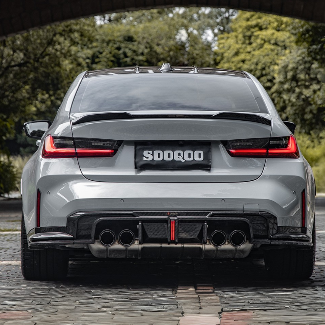Heckdiffusor mit Bremslicht passend für BMW M3 G80 G81 & M4 G82 G83   Sooqoo