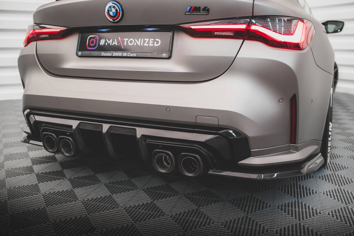 Carbon Fiber Heck Ansatz Flaps Diffusor für BMW M4 G82