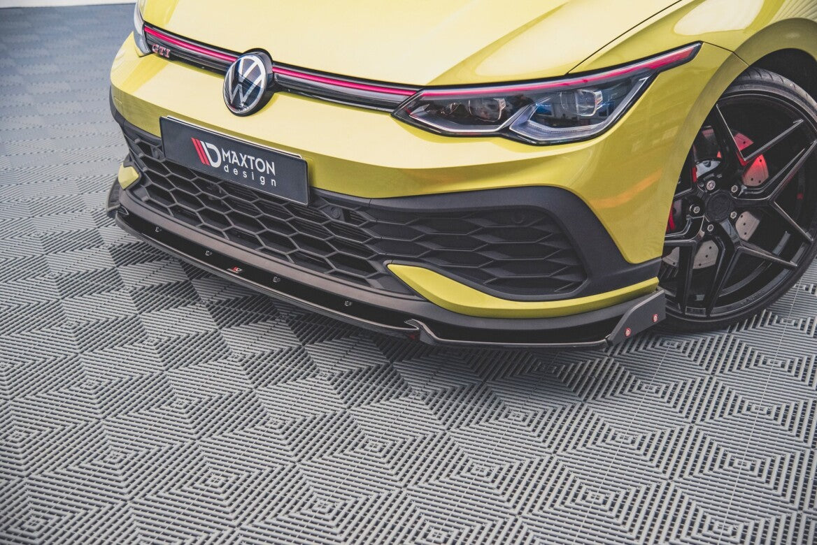 Cup Spoilerlippe Front Ansatz V.1 +Flaps für VW Golf 8 GTI Clubsport