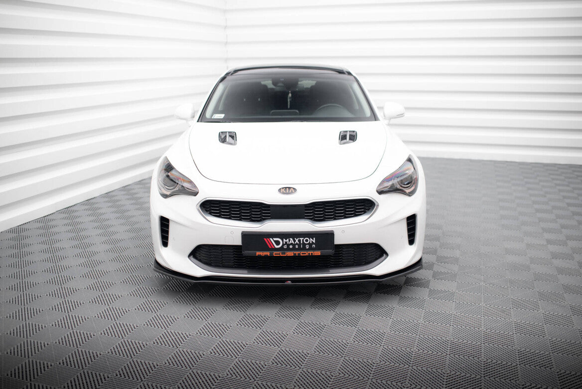 Cup spoiler lip front approach V.1 for Kia Stinger GT