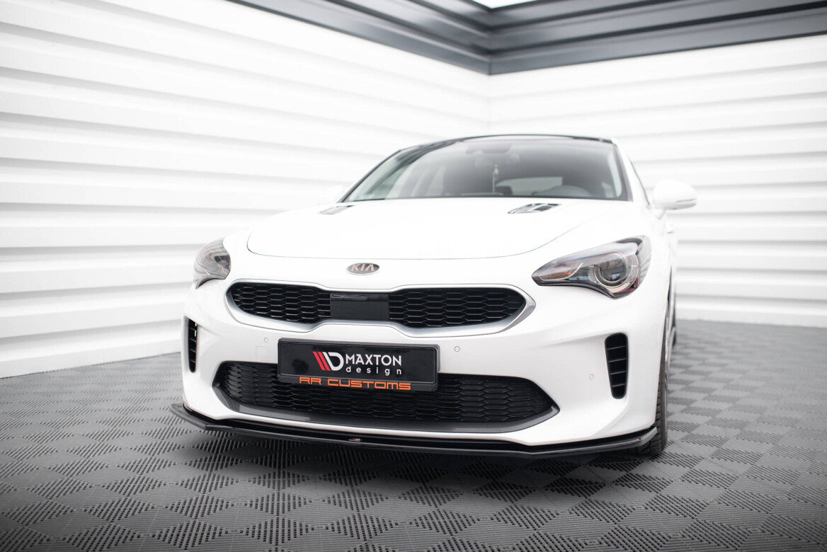 Cup spoiler lip front approach V.1 for Kia Stinger GT