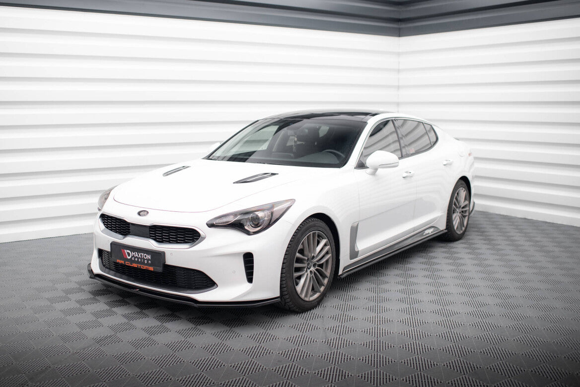 Cup spoiler lip front approach V.1 for Kia Stinger GT