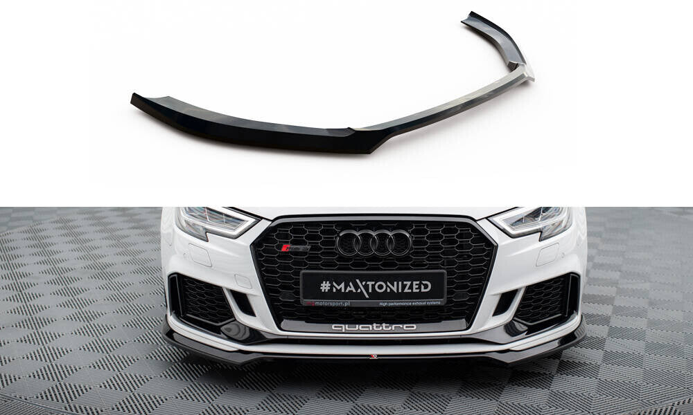 Cup Spoiler Lip Front Approach V.5 for Audi RS3 Sedan 8V Facelift 