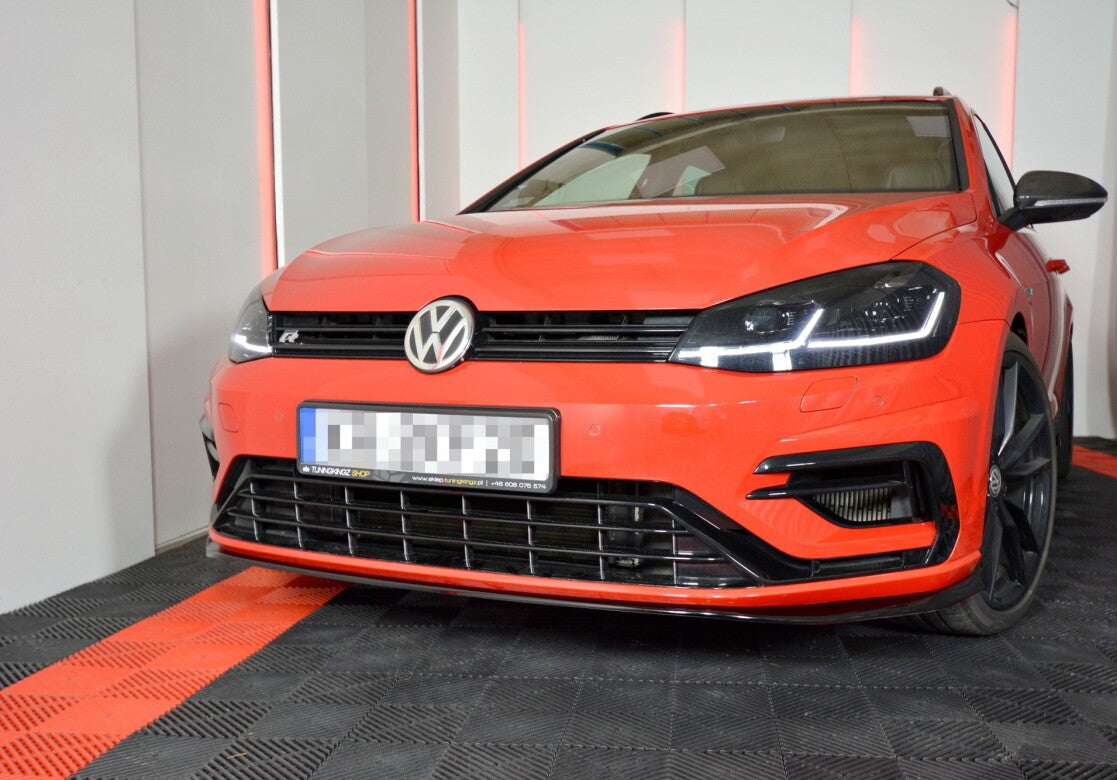 Cup Spoilerlippe Front Ansatz V.7 für VW GOLF 7 R / R-Line FACELIFT