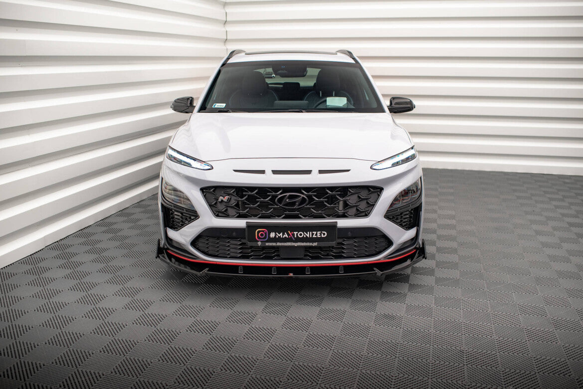 Frontlippe V.2 mit Flaps passend für Hyundai KONA N   Maxton Design
