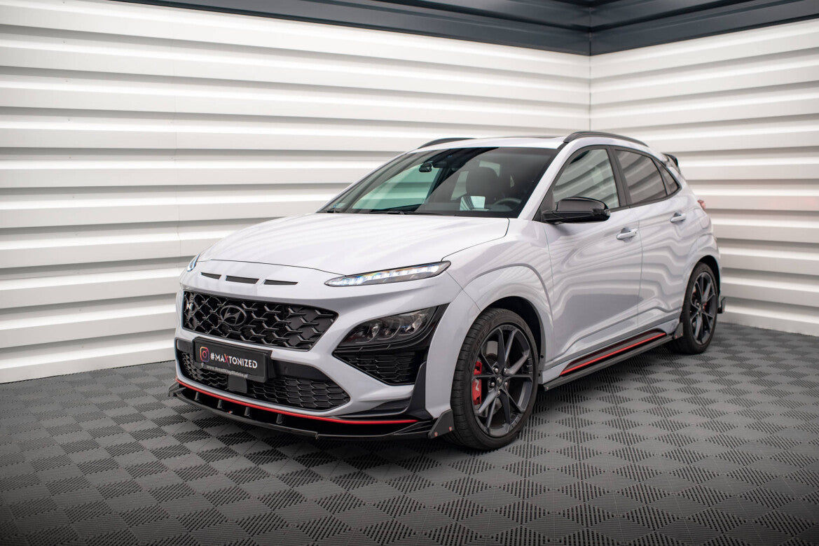 Frontlippe V.2 mit Flaps passend für Hyundai KONA N   Maxton Design