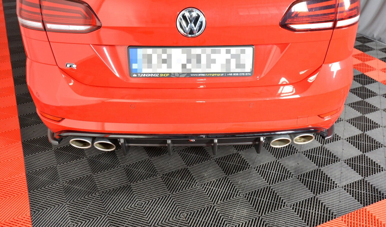 Heck Ansatz Diffusor für VW GOLF 7 R VARIANT FACELIFT