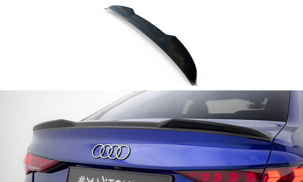 Heck Spoiler Aufsatz Abrisskante 3D für Audi A3 / A3 S-Line / S3 / RS3 Limousine 8Y   Maxton Design