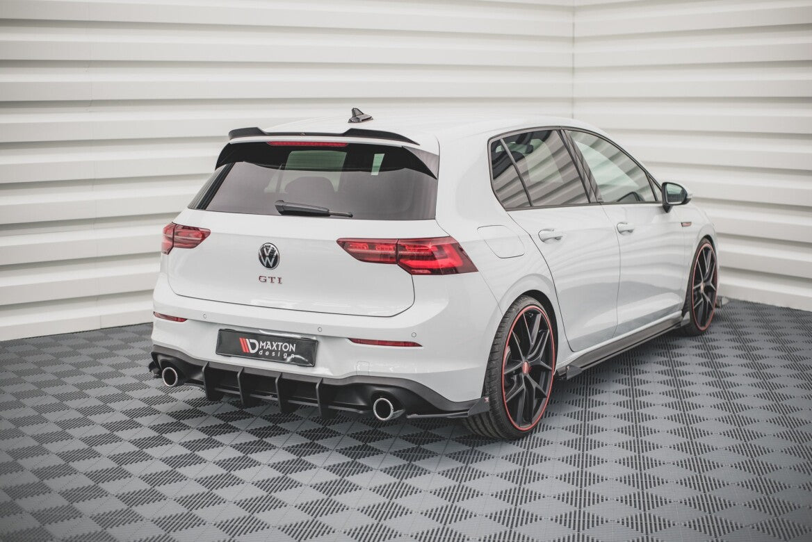 Heck Stoßstangen Flaps / Wings für VW Golf 8 GTI