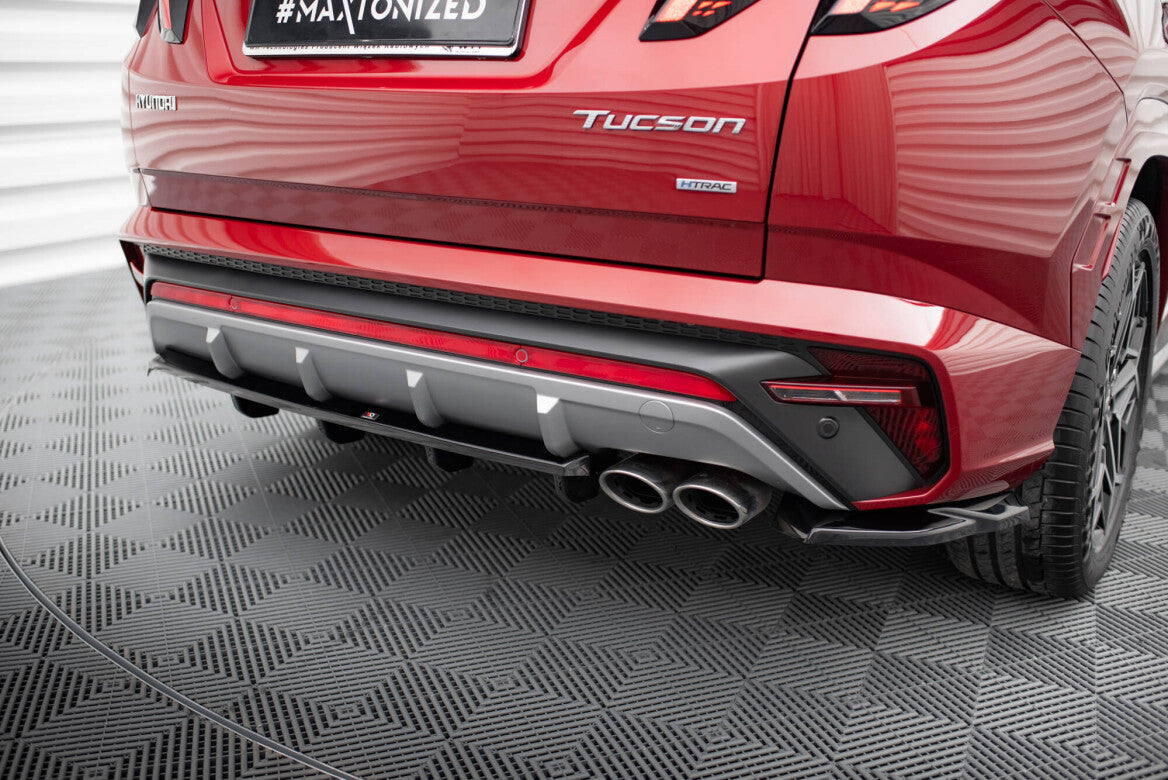 Mittlerer Cup Diffusor Heck Ansatz DTM Look für Hyundai Tucson N-Line