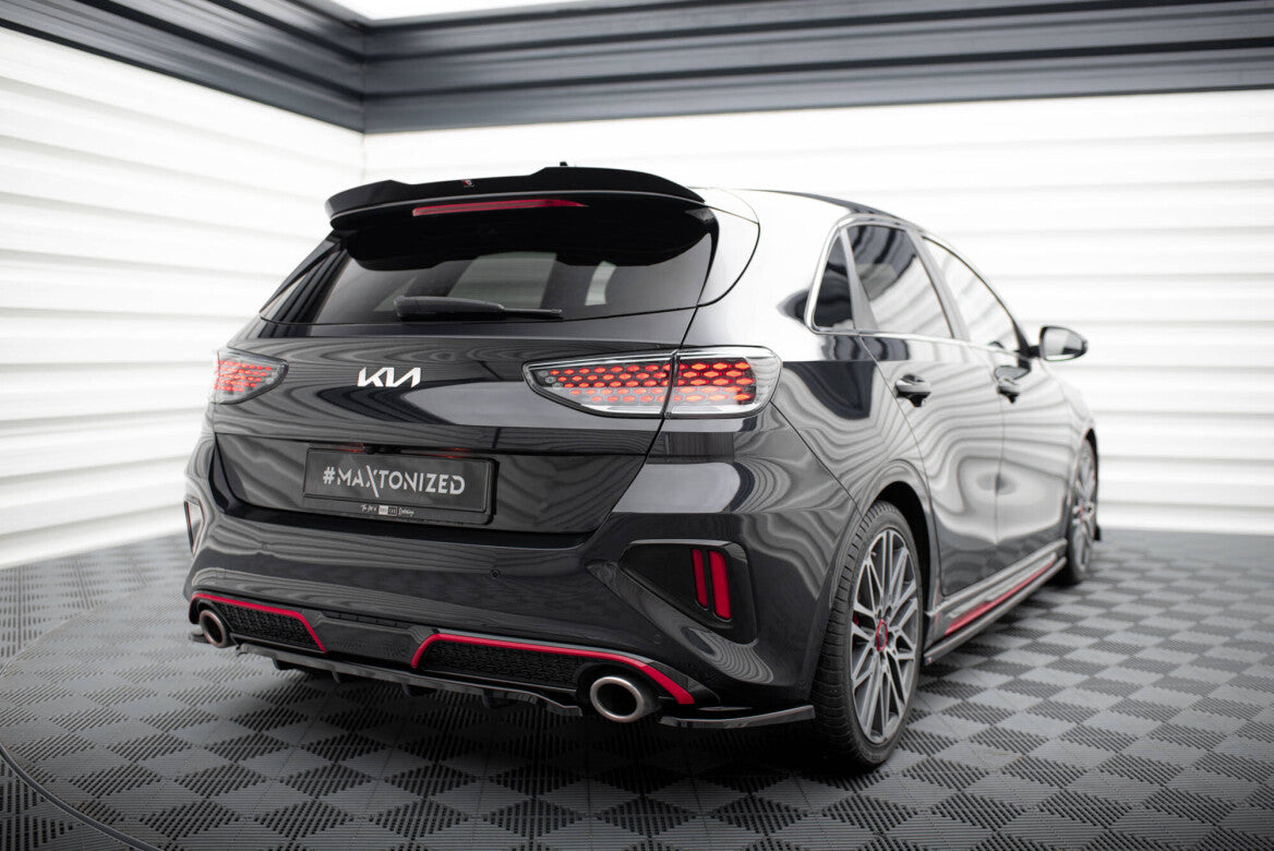 Mittlerer Cup Diffusor Heck Ansatz DTM Look für Kia Ceed GT Facelift