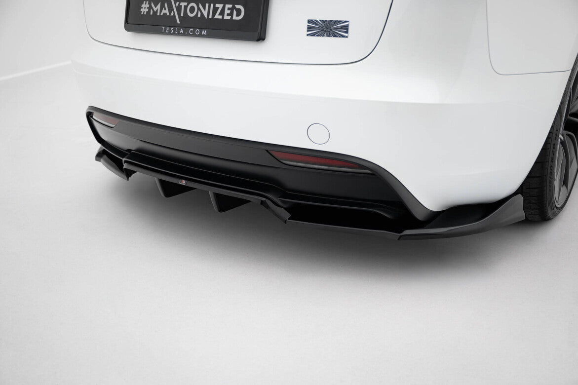 Mittlerer Cup Diffusor Heck Ansatz DTM Look V.1 für Tesla Model 3 Performance FL