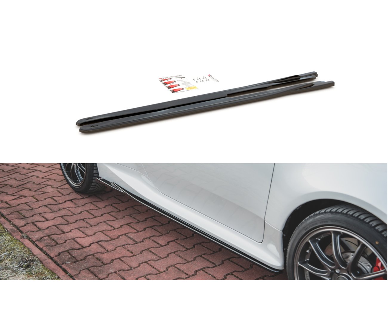 Side skirts V.1 for Toyota GR Yaris 