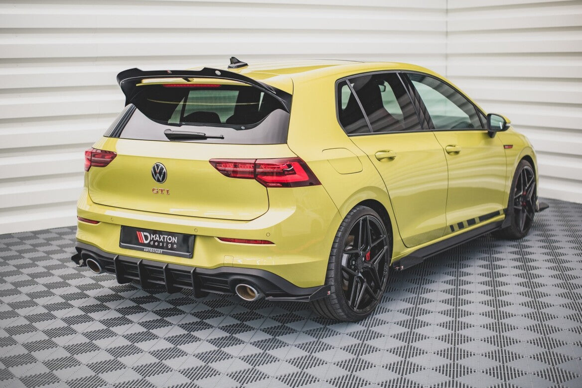 Street Pro Heckschürze Heck Ansatz Diffusor V.2 für VW Golf 8 GTI Clubsport