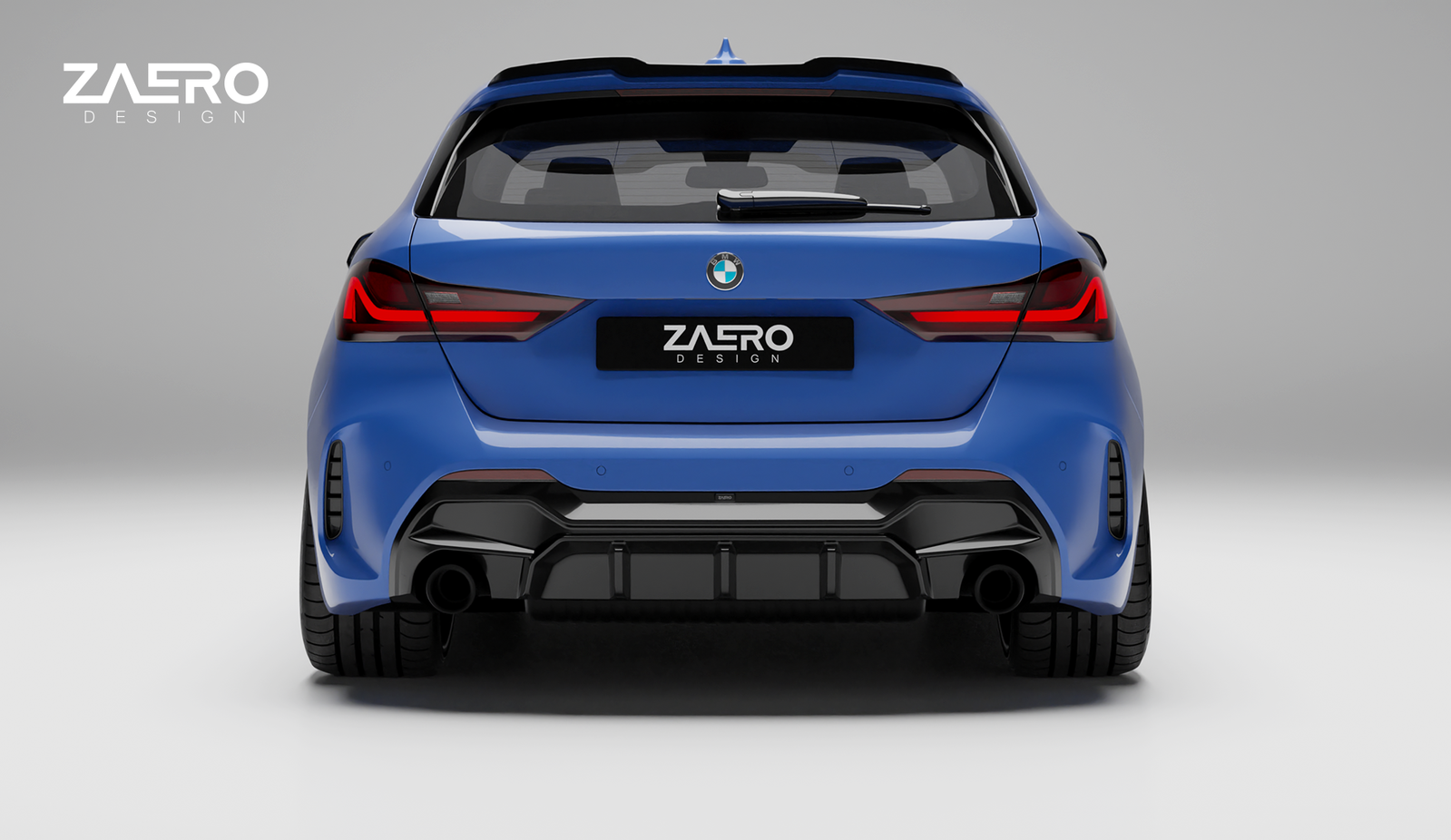 Zaero EVO-1 Diffusor passend für BMW 1er F40 – Perspektive