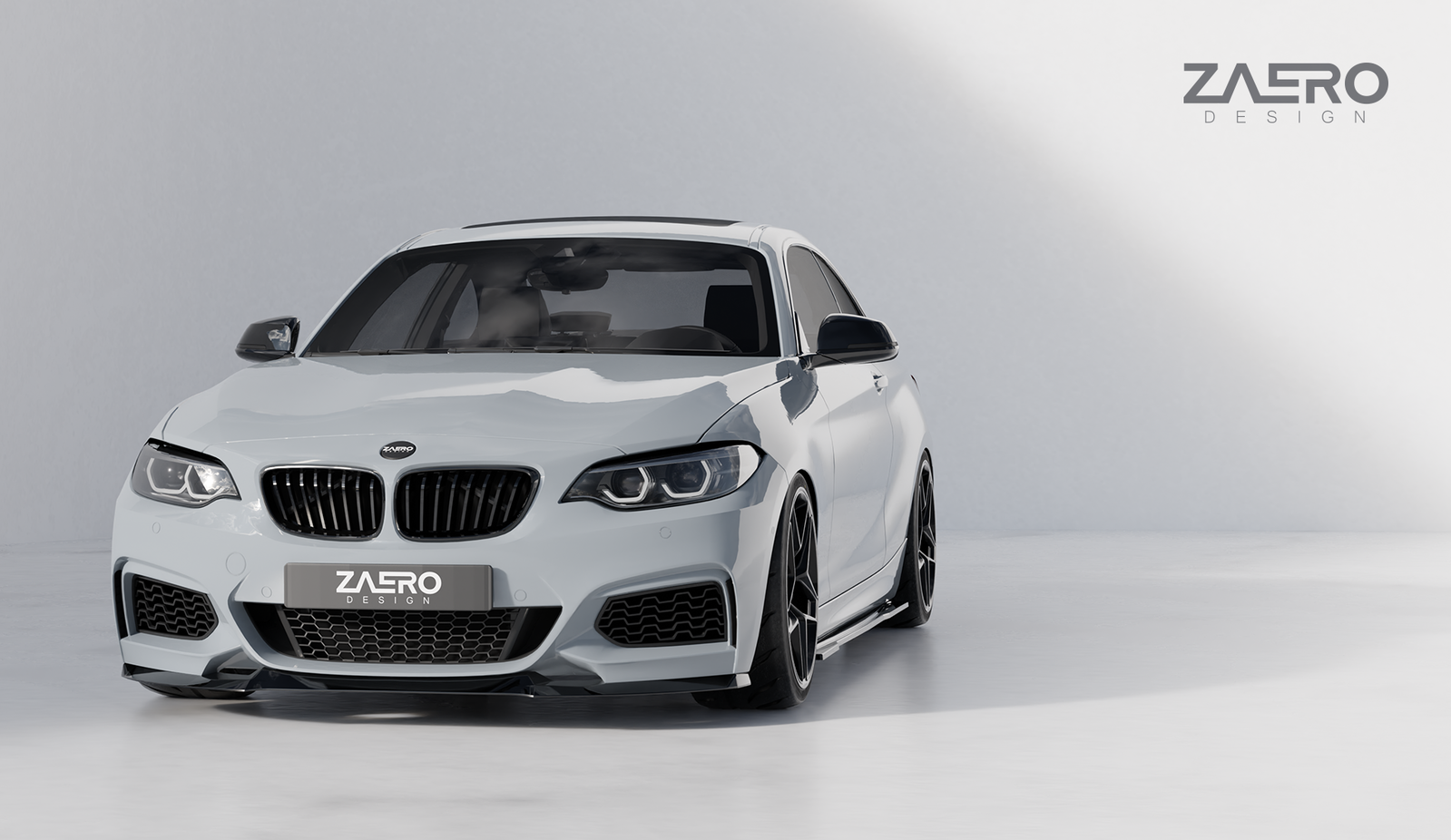 Zaero EVO-1 Seitenschweller passend für BMW 2er F22 F23 – Gesamtansicht
