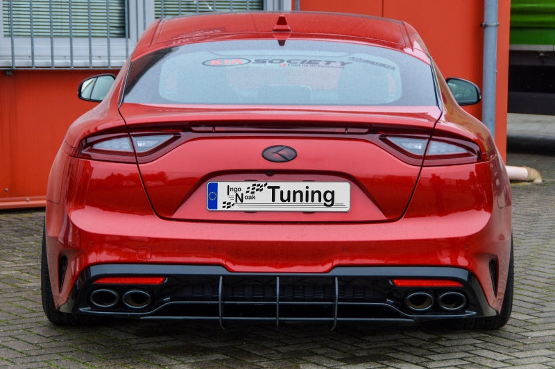 Milled rear apron + side panels with wing for Kia Stinger GT