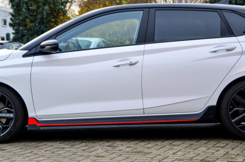 Cup side skirts with wing in front for Hyundai I20N Performance