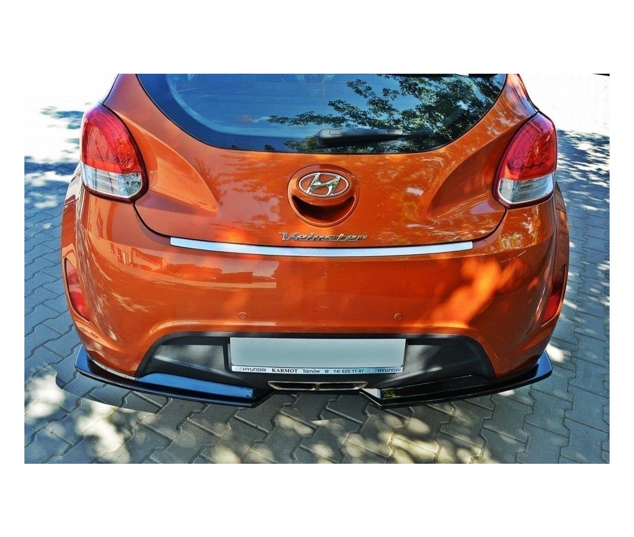 Cup diffuser rear approach for Hyundai Veloster