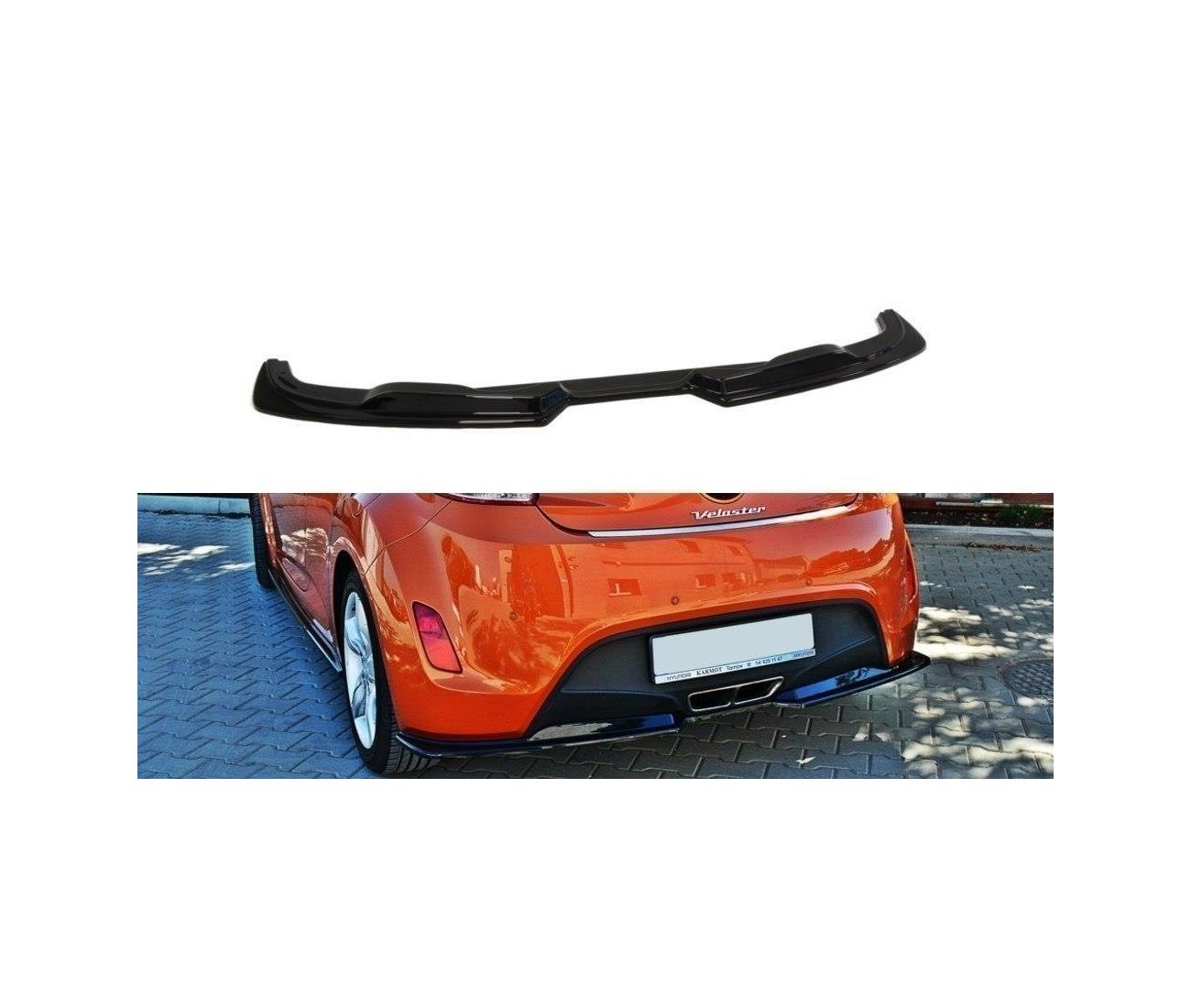 Cup diffuser rear approach for Hyundai Veloster