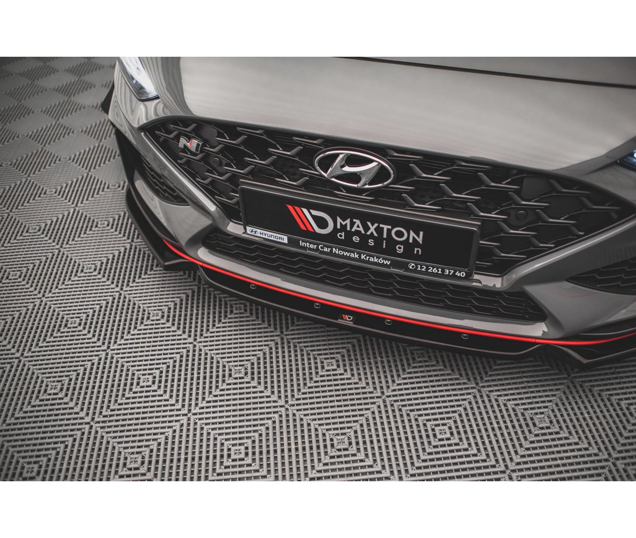 Front Lip V.1 + Flaps for Hyundai I30N Facelift