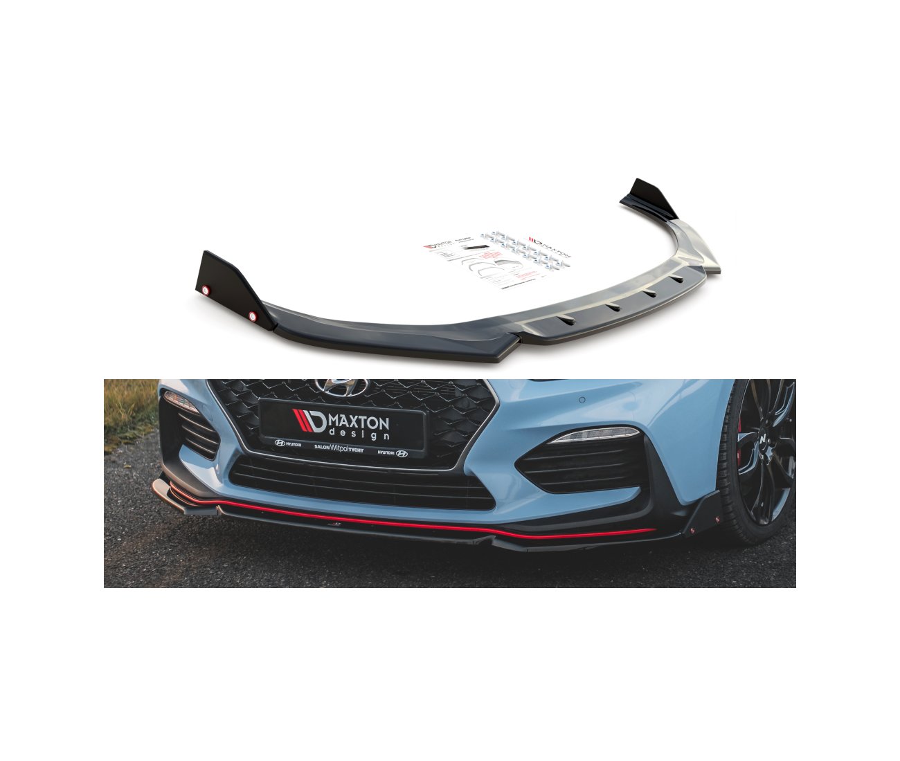 Frontlippe V.6 + Flaps für Hyundai I30N