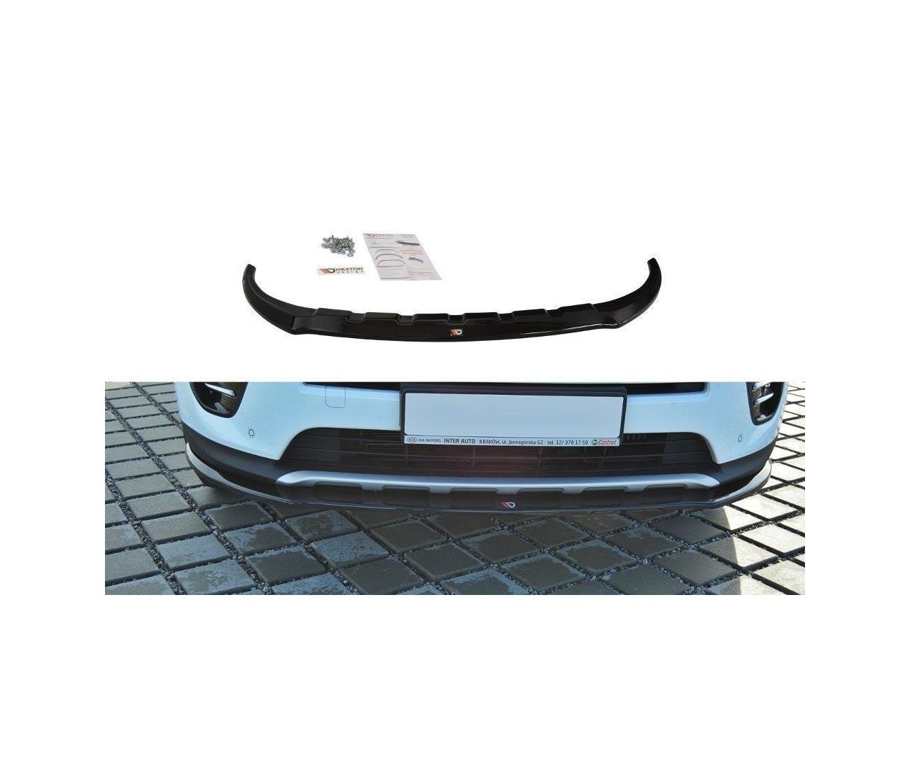 Cup spoiler lip front approach for Kia Sportage GT-Line