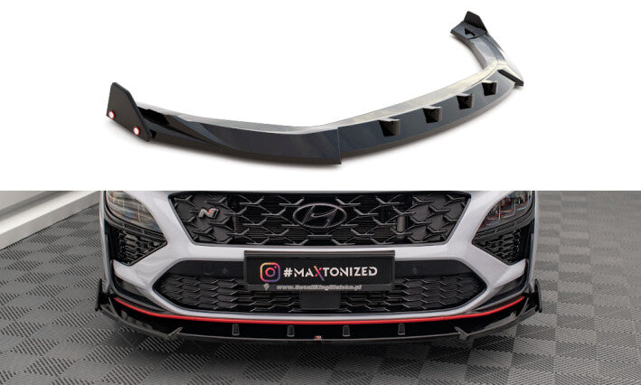 Front lip V.2 + flaps for Hyundai Kona N